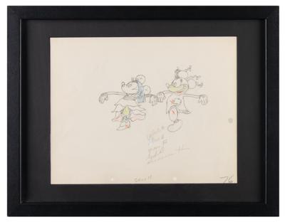Lot #643 Mickey and Minnie Mouse production drawing from Mickey's Mellerdrammer - Image 2