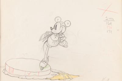 Lot #649 Mickey Mouse production drawing from On Ice