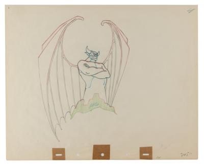 Lot #697 Chernabog production drawing from Fantasia