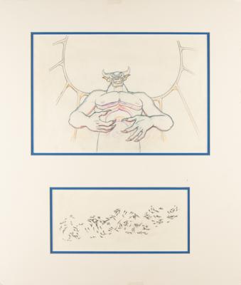 Lot #698 Chernabog and demons production drawings from Fantasia - Image 1