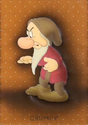 Lot #666 Grumpy production cel from Snow White and the Seven Dwarfs - Image 1