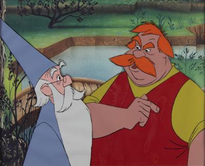 Lot #765 Merlin and Sir Ector production cels from The Sword in the Stone - Image 1