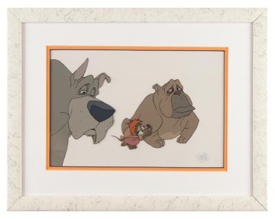Lot #782 Tito, Francis, and Einstein production cel from Oliver and Company - Image 2