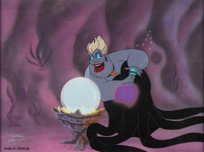 Lot #792 Ursula and crystal ball production cels from The Little Mermaid television show - Image 1