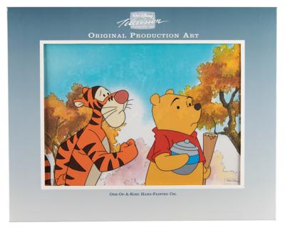 Lot #802 Winnie the Pooh and Tigger production cels from Pooh's Grand Adventure: The Search for Christopher Robin - Image 1