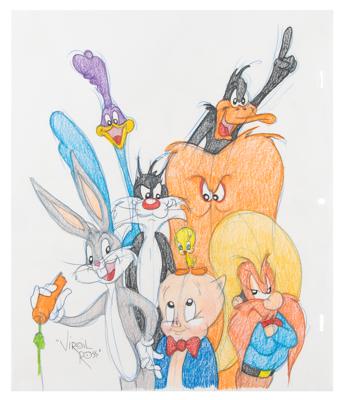 Lot #825 Looney Tunes characters original drawing by Virgil Ross
