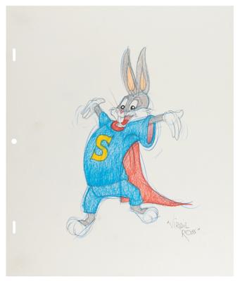 Lot #829 Bugs Bunny original drawing by Virgil Ross - Image 1