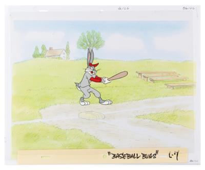 Lot #822 Bugs Bunny production cel from a television cartoon