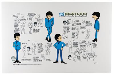 Lot #875 The Beatles limited edition model sheet - Image 1