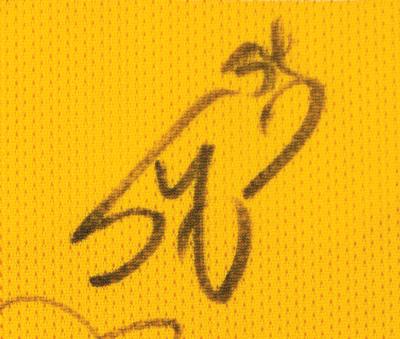 Lot #625 LA Lakers: 1996-1997 Team-Signed Jersey - Image 3