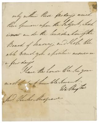 Lot #359 Duke of Wellington Autograph Letter Signed - Image 2