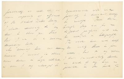Lot #150 Nikola Tesla Autograph Letter Signed - Image 2