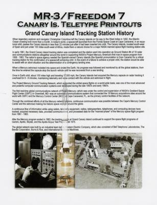 Lot #387 Mercury-Redstone 3: Freedom 7 (2) Canary Island Teletype Printout Sheets - Image 2
