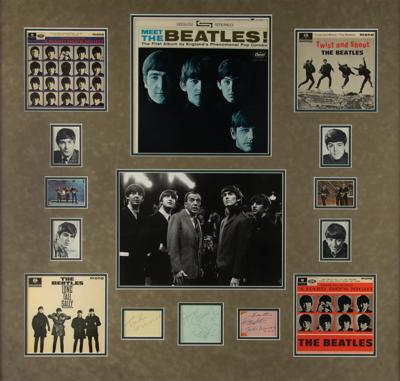 Lot #491 Beatles Signature Display - Image 1