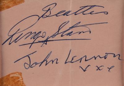 Lot #491 Beatles Signature Display - Image 5