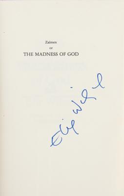 Lot #320 Elie Wiesel Signed Book - Image 2