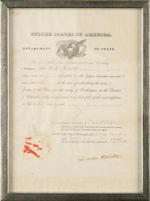 Lot #315 Daniel Webster Document Signed - Image 2