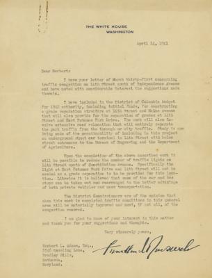 Lot #100 Franklin D. Roosevelt Typed Letter Signed as President - Image 1