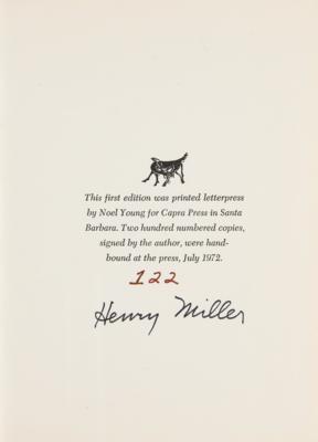 Lot #464 Henry Miller Signed Book - Image 2