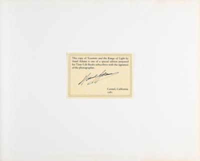 Lot #414 Ansel Adams Signed Book - Image 2