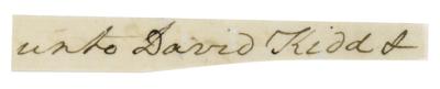 Lot #113 George Washington (3) Handwritten Words