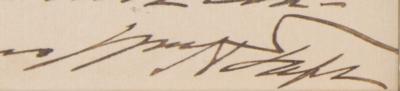 Lot #103 William H. Taft Autograph Letter Signed - Image 3
