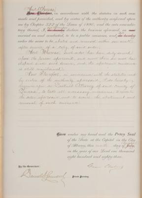 Lot #50 Grover Cleveland Document Signed - Image 2