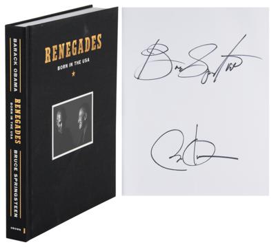 Lot #34 Barack Obama and Bruce Springsteen Signed Book