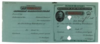 Lot #106 William H. Taft Document Signed - Image 1