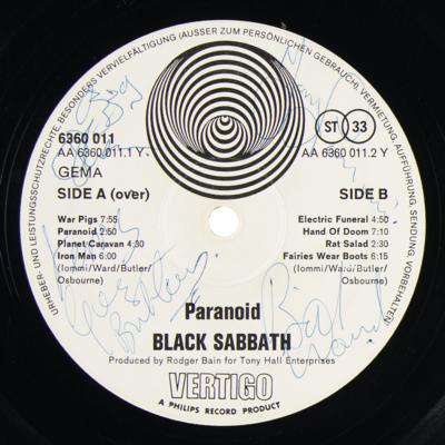 Lot #521 Black Sabbath Signed 'Paranoid' Record - Image 2