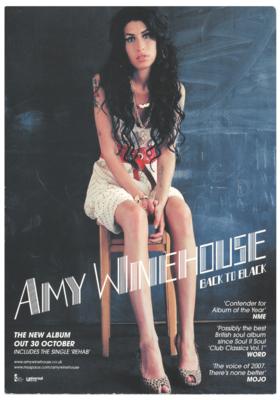 Lot #508 Amy Winehouse Signed Promo Card - Image 2