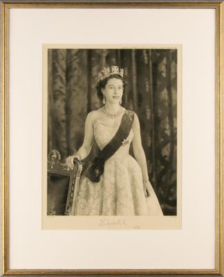 Lot #166 Queen Elizabeth II Signed Photogravure Portrait - Image 2