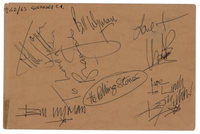 Lot #502 Rolling Stones Signatures