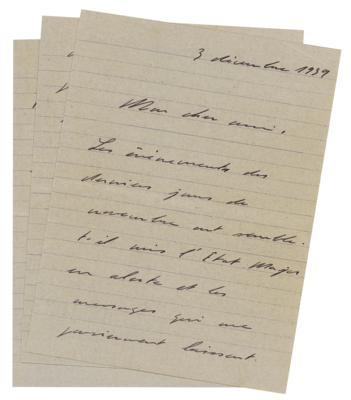 Lot #158 Charles de Gaulle Autograph Letter Signed - Image 1