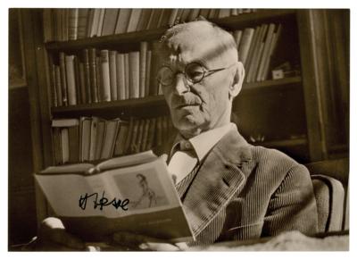 Lot #460 Hermann Hesse Signed Photograph - Image 1