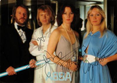Lot #555 ABBA Signed Photograph