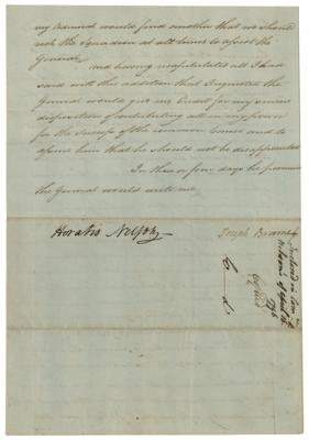 Lot #334 Horatio Nelson Letter Signed - Image 3