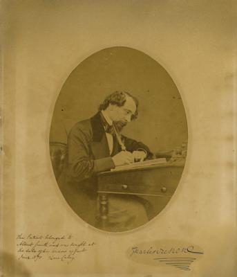 Lot #434 Charles Dickens Signed Photograph - Image 1
