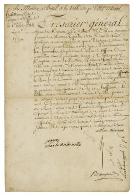 Lot #164 Marie Antoinette Document Signed