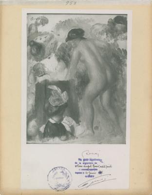 Lot #407 Pierre Auguste Renoir Signed Photograph - Image 1