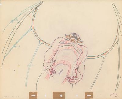 Lot #703 Chernabog production drawing from Fantasia - Image 1