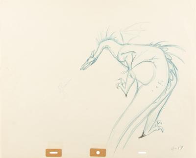 Lot #758 Maleficent the dragon and Prince Phillip production drawing from Sleeping Beauty