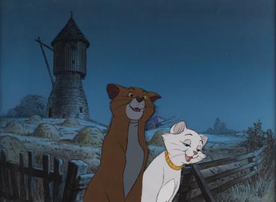 Lot #769 O'Malley and Duchess production cels and master background from Aristocats - Image 1