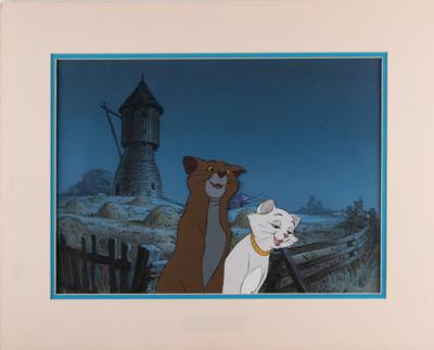 Lot #769 O'Malley and Duchess production cels and master background from Aristocats - Image 2