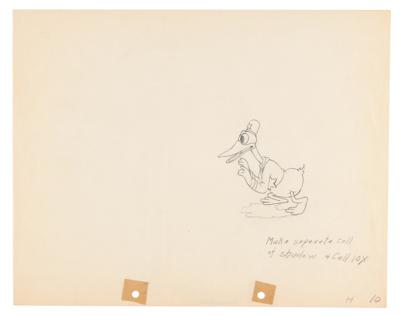 Lot #645 Donald Duck production drawing from The Dognapper
