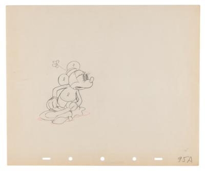 Lot #655 Minnie Mouse production drawing from Mickey's Rival