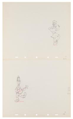 Lot #688 Martha Raye and Joe E. Brown production drawings from Mother Goose Goes Hollywood - Image 1