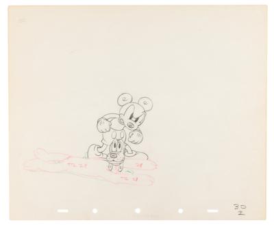 Lot #693 Mickey Mouse and Pluto production drawing from Society Dog Show - Image 1
