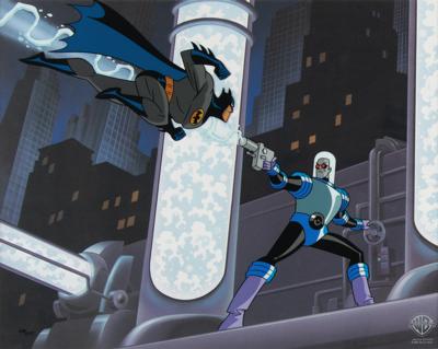 Lot #840 Batman and Mr. Freeze limited edition cel from Batman: The Animated Series - Image 1