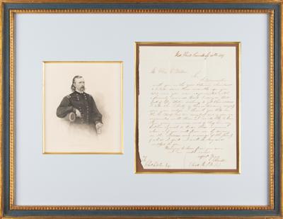 Lot #3020 George A. Custer Autograph Letter Signed